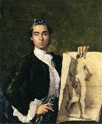 portrait Holding an Academic Study Luis Egidio Melendez